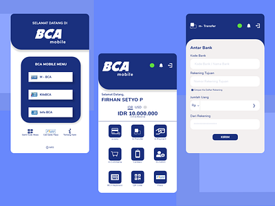 Mobile Banking App - BCA Mobile (Redesign)