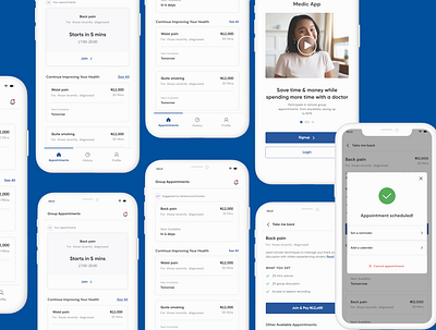 Medical App For General Practitioners design health healthcare healthcaredesign ui ux