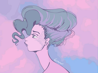 Sad Girl debut illustration
