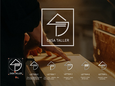 Casa taller Logo branding debut design graphic design illustration logo logodesign monogram logo