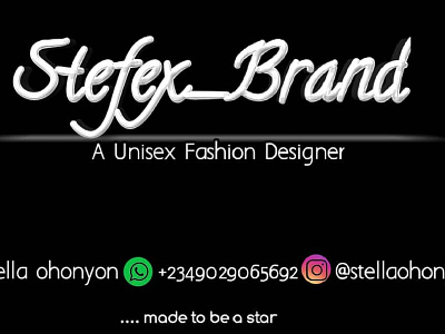 Commentary Business Card For Stefex Brands