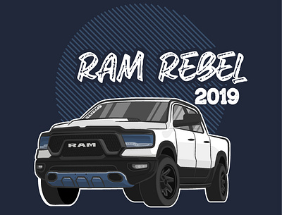 DODGE RAM REBEL car cars dodge dodge ram rebel dodgers emblem illustration japan japanese jdm muscle racing ram ramrebel rebel speed supercar transportation vector vehicle