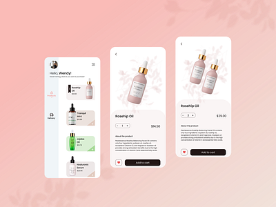~Skincare App colours design mobiledesign skincareapp ui uidesign uiux uxdesign