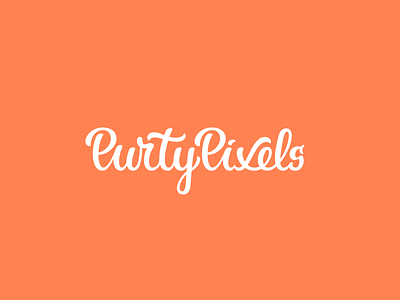 New PurtyPixels Logo custom font logo text typeface typography website