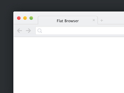 Flat Browser (kinda) browser chrome flat freebie psd purtypixels tabor window