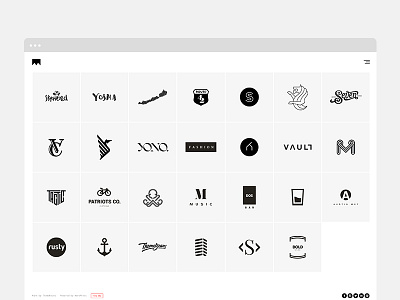 Mark clean logo logofolio logos minimal portfolio tabor themebeans wordpress