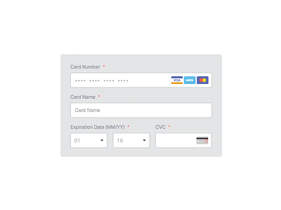 Debit/Credit Card card checkout clean commerce credit card minimal payment stripe website
