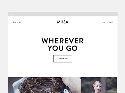 MŪSA - Website branding ecommence minimal relaunch shop squarespace website