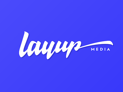 Layup Media agency branding creative freelance lettering logo media script tabor typography