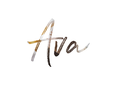 Ava — Logo ava brand branding logo theme themebeans typography wordpress