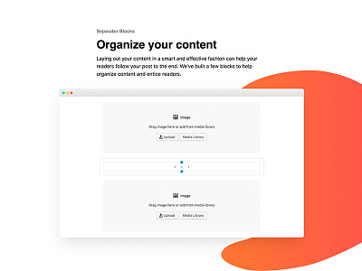 CoBlocks: Organize your content clean coblocks feature freeform gradient gutenberg landing modern plugin slider website wordpress