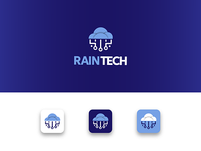 RainTech Logo design digital agency dsigner riad it company logo logo design logo mark logodesign minimal rain rain tech tech tech logo technology