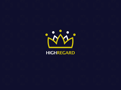 HIGH REGARD | Logo Design by Designer Riad crown logo design designer riad high high regard logo designs logo redesign regard royal royalty