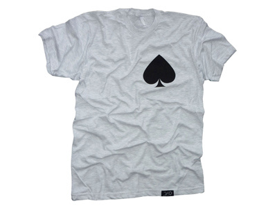 Spade T-shirt contemporary fashion grey minimal t shirt