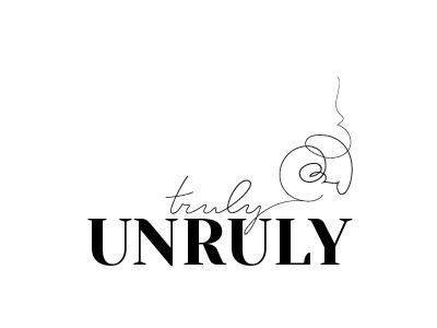 Truly Unruly funny lettering postmodern society6 typography