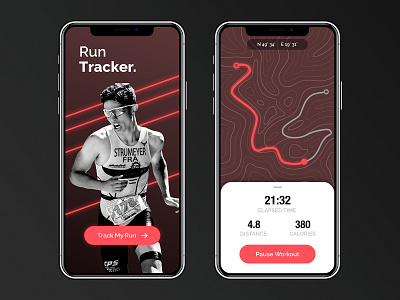 Run Tracker appdesign appdesigner design iphone uidesign uidesigner uidesignpatterns uxdesign uxdesigner uxui