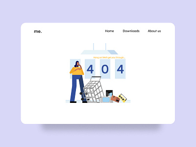 Error 404 UI Design