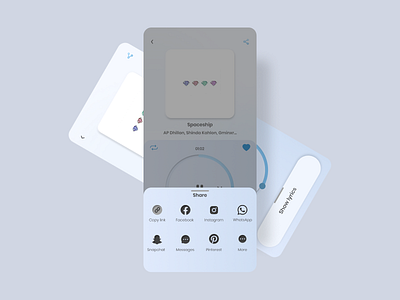 Social Share UI Design design designoftheday figma ui uidesign uiux