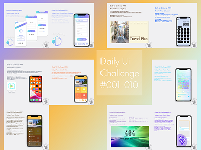 Daily Ui Challenge #001 - 010