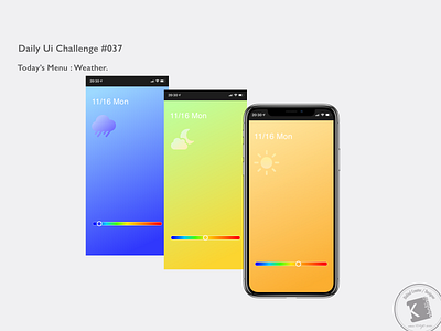 Daily Ui Challenge #037 :  Weather.