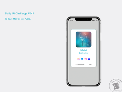 Daily Ui Challenge #045 : Info Card. adobe xd dailydesign dailyui dailyuichallenge design everydaycreatives infocard kaholidesign ui デザイン 毎日クリエイティブ