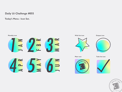 Daily Ui Challenge #055 : Icon Set.