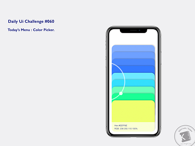 Daily Ui Challenge #060 : Color picker. adobe xd colorpicker dailydesign dailyui dailyuichallenge design everydaycreatives kaholidesign ui デザイン 毎日クリエイティブ