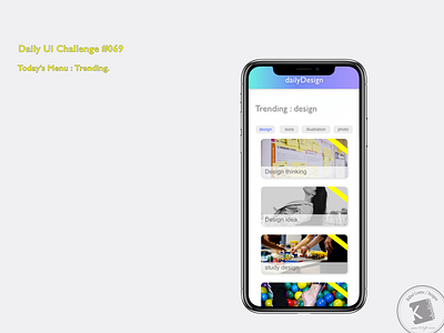 Daily Ui Challenge #069 : Trending.