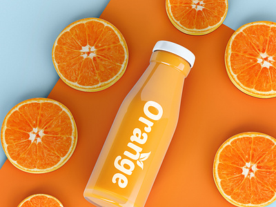 Orange- Juice - Fruit - Logo Design.
