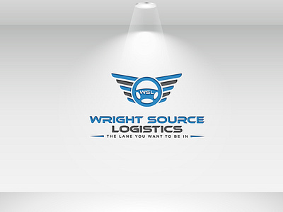 Wright Source Logistics - Logo Design. 3d branding courier creative driver delivery export import flat graphic design illustration logistics logistics logistik logo design minimalist modern motion graphics sea freight shipping cargo transportation transport trucking truck vector warehouse