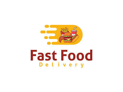 Fast Food Delivery - Logo Design. 3d branding creative delicious dinner fast food delivery flat food foodie foodies foodporn insta gasm tasty lover graphic design healthy cooking homemade illustration logo design photooftheday vector yummy blogger