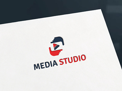 Media Studio - YouTube - Logo Design. 3d animation blow play sound cinema picture camera creative digital photography drama dancing acting flat graphic design illustration logo design minimalist music entertainment piece film movies play music podcast radio station branding social media studio vector youtube blogger