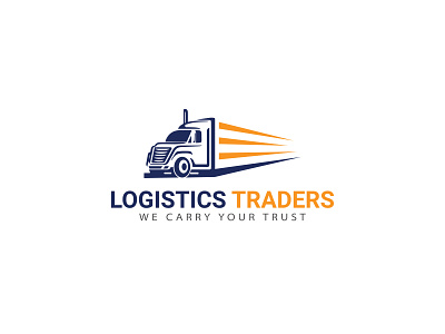 Logistics Traders - Transport - Logo Design. 3d branding cargo creative driver delivery courier export import flat graphic design illustration logistics logistics traders logo design minimalist modern sea freight shipping transport transportation trucking truck vector warehouse logistik