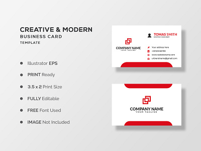 Premium Business Card Design Vector Image by Tanvir Onik94 on Dribbble