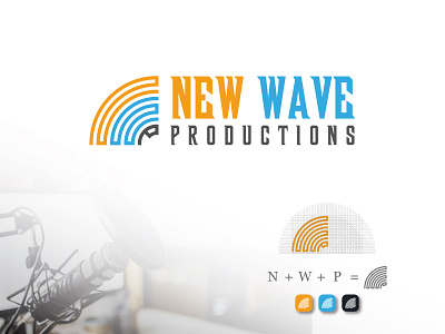 New Wave productions - Podcast - Logo Design. 3d branding business company creative entertainment branding flat graphic design itunes hiphop show logo design logo folio motivation repost music love comedy podcast podcasting radio station sound cloud vector wave podcasting