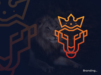 Brand Identity, Lion Crown, Branding, Logo Design animals brand identity branding branding design business company corporate financial graphic design lion crown lion head logo logo design luxurious luxury minimal minimalist startup visual identity