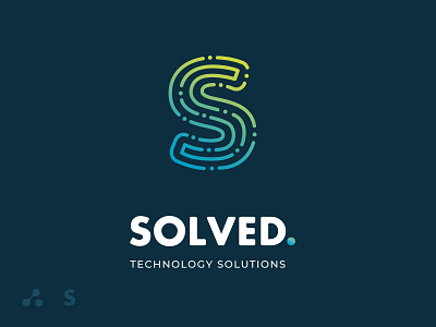 SOLVED / TECHNOLOGY SOLUTIONS athens design greece logo logo design logotype tech tech logo technology logo tecnology