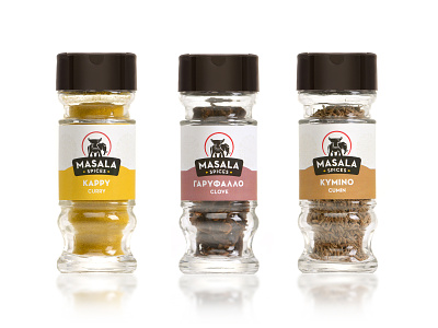 masala brand identity branding clove cumin curry design greece logo logo design logotype masala packaging spices