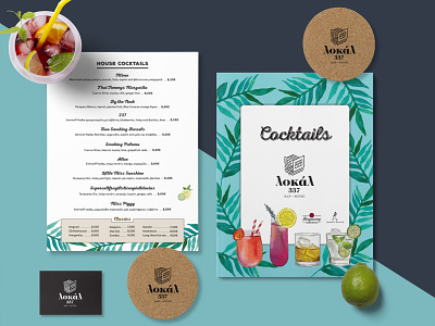 local 337 | BAR-BISTRO bar bar menu branding corporate identity design foodmenu graphic design greece logo logo design logotype menu packaging