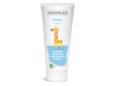 Dermilen // baby lotion baby child children cream greece lotion protect shampoo shower soap