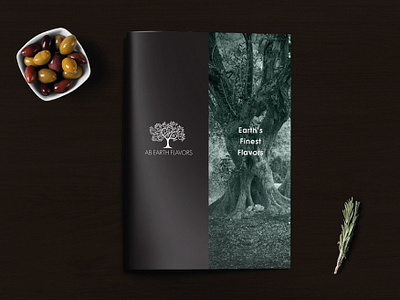 Earthflavors Brochure branding design extra virgin olive oil greece logo logo design logotype oil olive olive oil