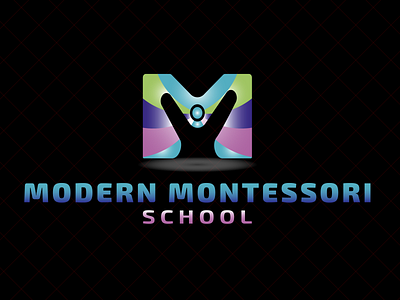 MODERN MONTESSORI SCHOOL art branding design illustration illustrator logo minimal vector