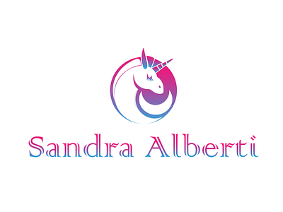 Sandra Alberti logo design branding colorful logo graphic design illustration logo modern logo