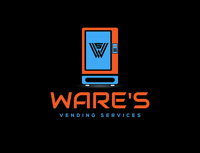 Ware s Vending Services Logo branding business logo businesslogo colorful logo company logo creative logo creativelogo illustration logo modern logo typography vending logo vending service logo