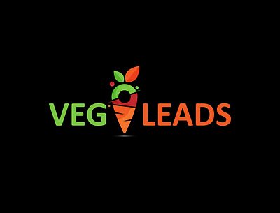 VegLeads logo business logo carrot logo company logo creative logo green logo modern logo veglogo