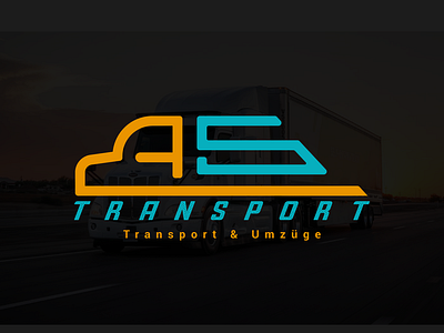 AS Transport company Logo branding business logo colorful logo creative logo design illustration illustrator logo minimal textlogo transport agency logo transport company logo vector