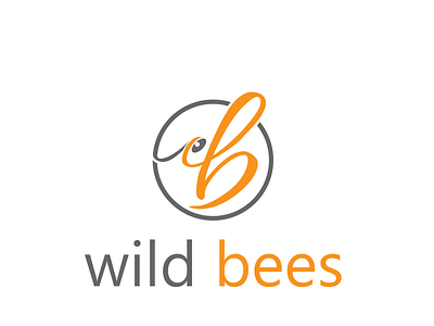 Wild Bees bee branding bee logo branding business logo company logo corporate design creative logo logo minimal modern logo typography wild bees logo