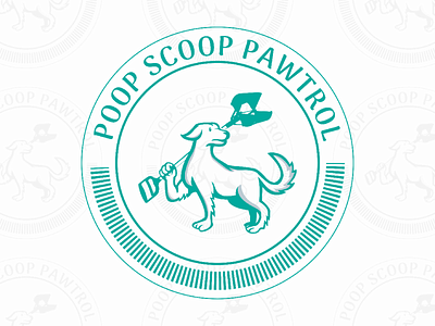 Pet Poop Scooping Service pet poop cleaning service logo pet waste cleaning logo.