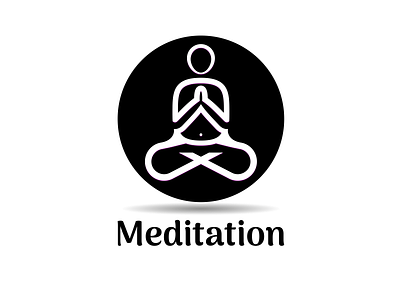 Meditation Concept Logo branding fitness logo health logo logo meditation apps logo meditation logo yoga logo