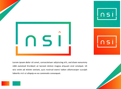 NSI Text Logo nsi business logo nsi letter mark nsi logo nsi text logo
